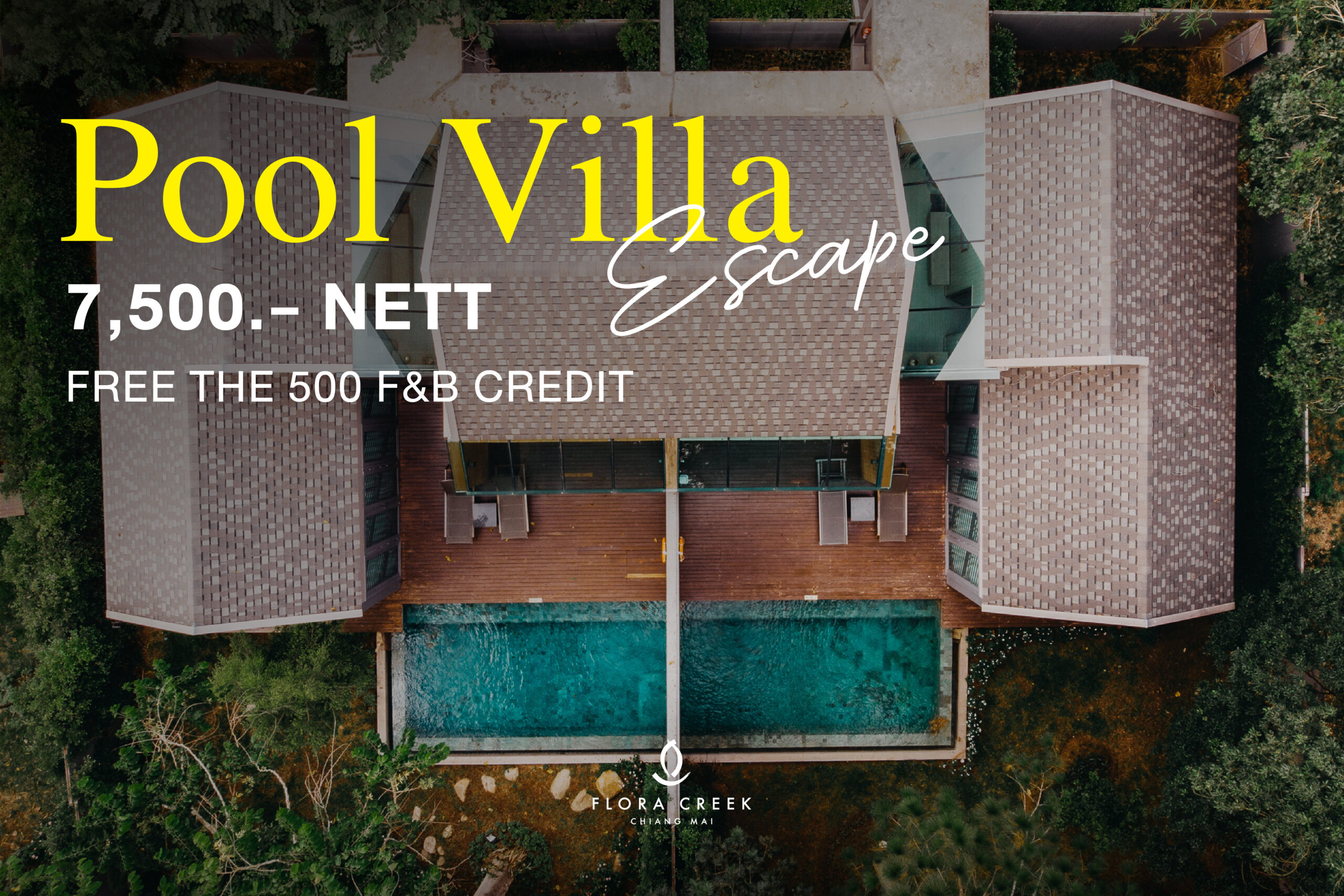 Pool Villa Escape  7,500 THB / 1 Night / 2 persons